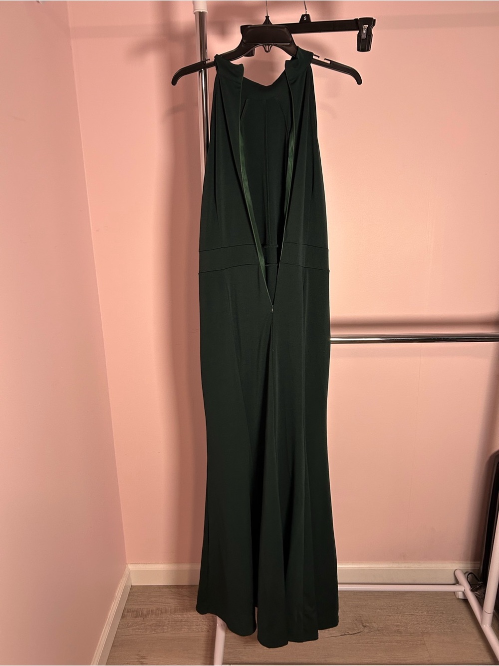 Dark Green Women's Halter Jumpsuit